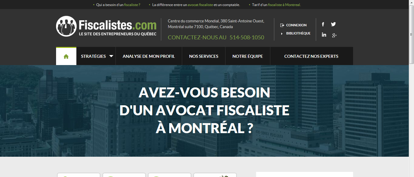 Nous souhaitons vous faire connaitre www.fiscalistes.com, un tout nouveau site web juridique au Québec