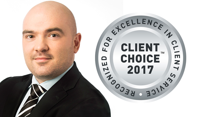 Ilya Kalnish se distingue au « Client Choice Awards » 2017