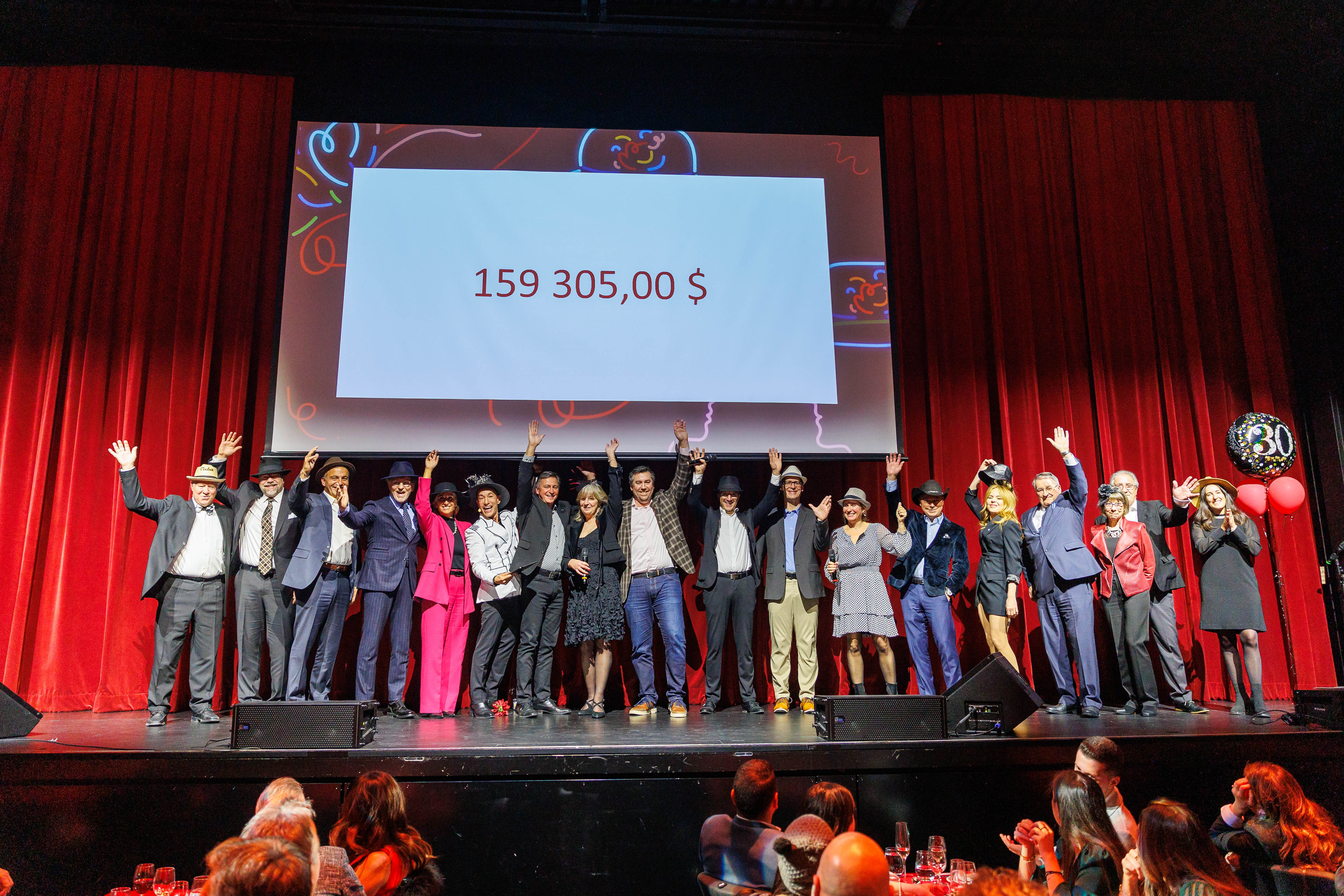 Plus de 160 000 $ amassés au Grand Bal des Chapeaux dans le cadre de la campagne de financement 30e anniversaire de la Fondation NeuroTrauma Marie-Robert
