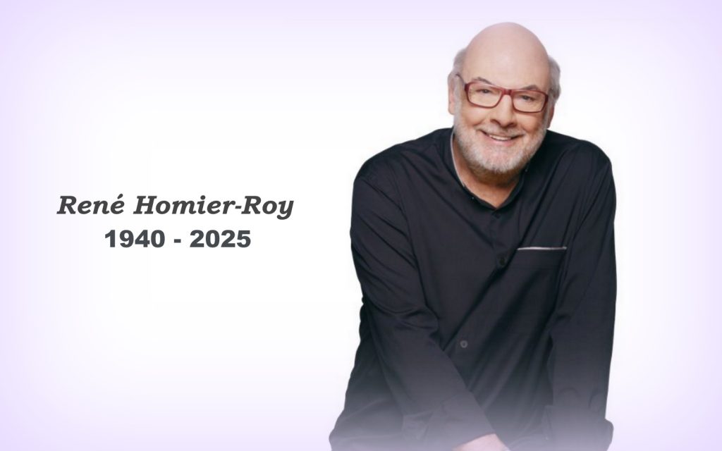 René Homier-Roy : la voix unique d’un pilier du monde culturel s’éteint